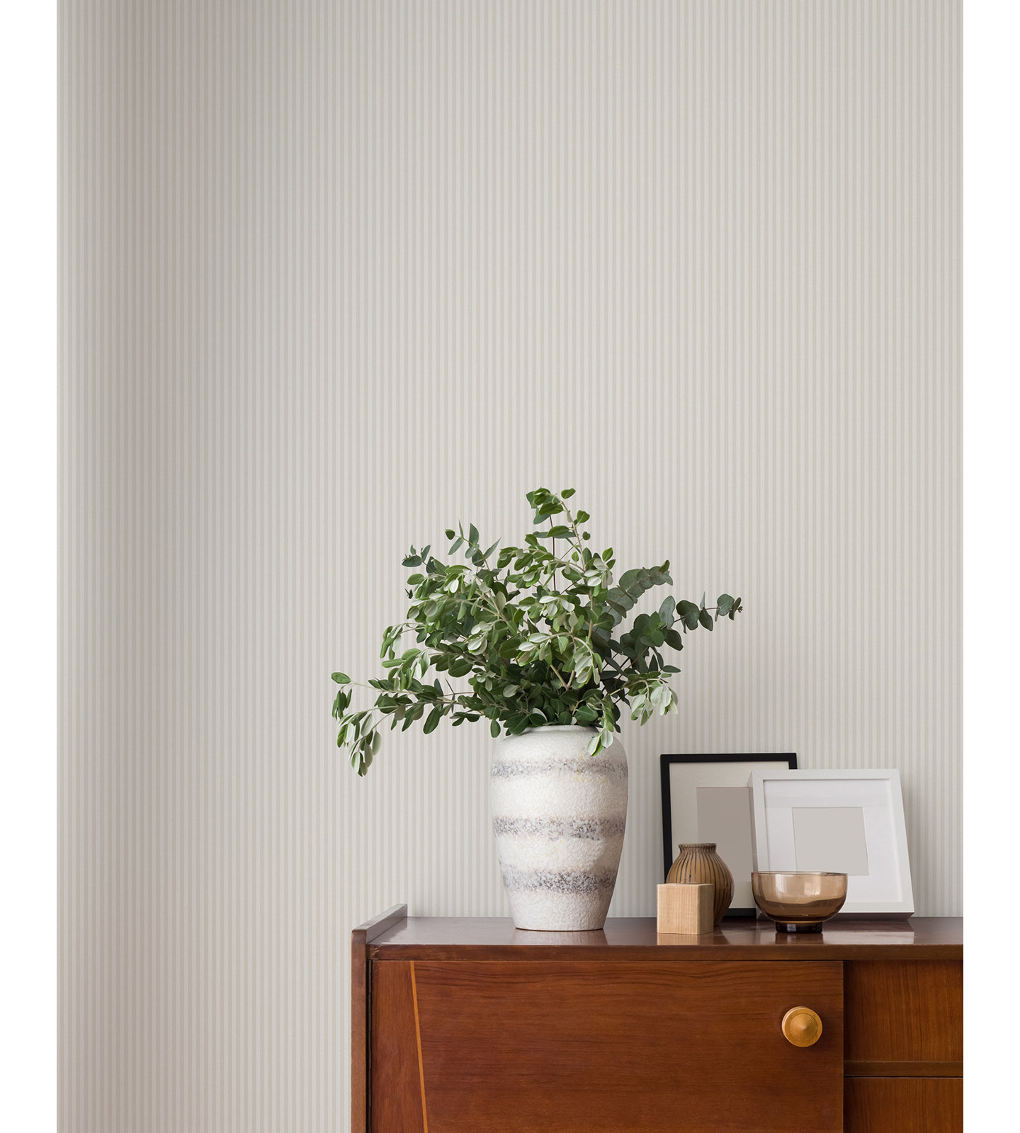 Stripe Wallpaper Double Roll, Gray