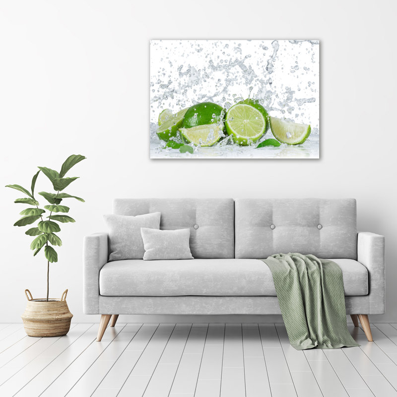 Limes And Water - Wrapped Canvas Print