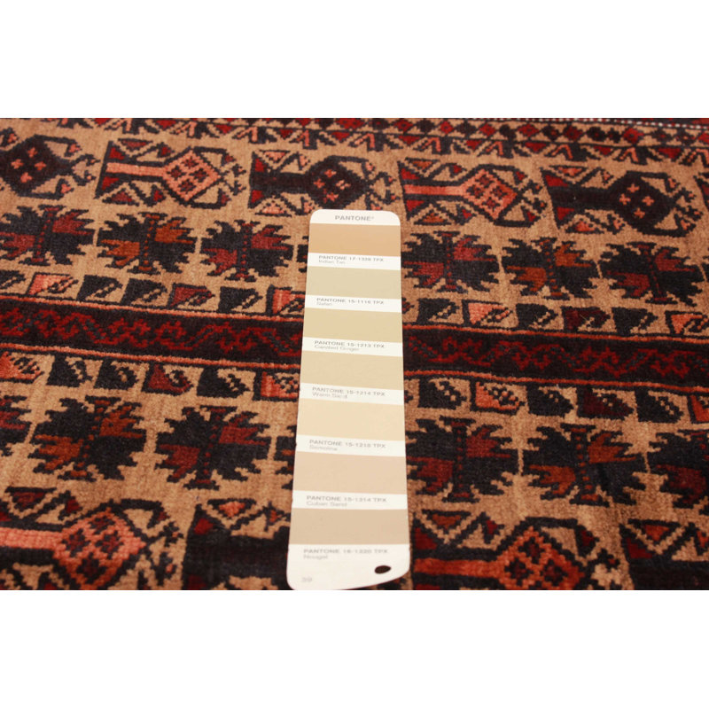 Tapis brun clair Teimani 3 pi 0 po x 4 pi 8 po