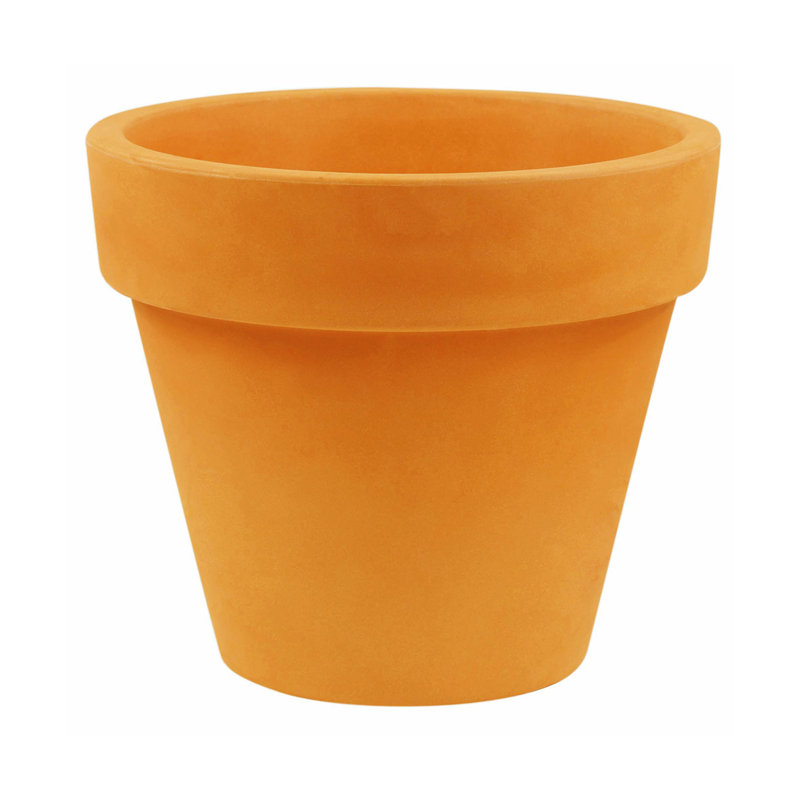Nano Resin Pot Planter, Taupe, 6.25" H x 7" W x 7" D