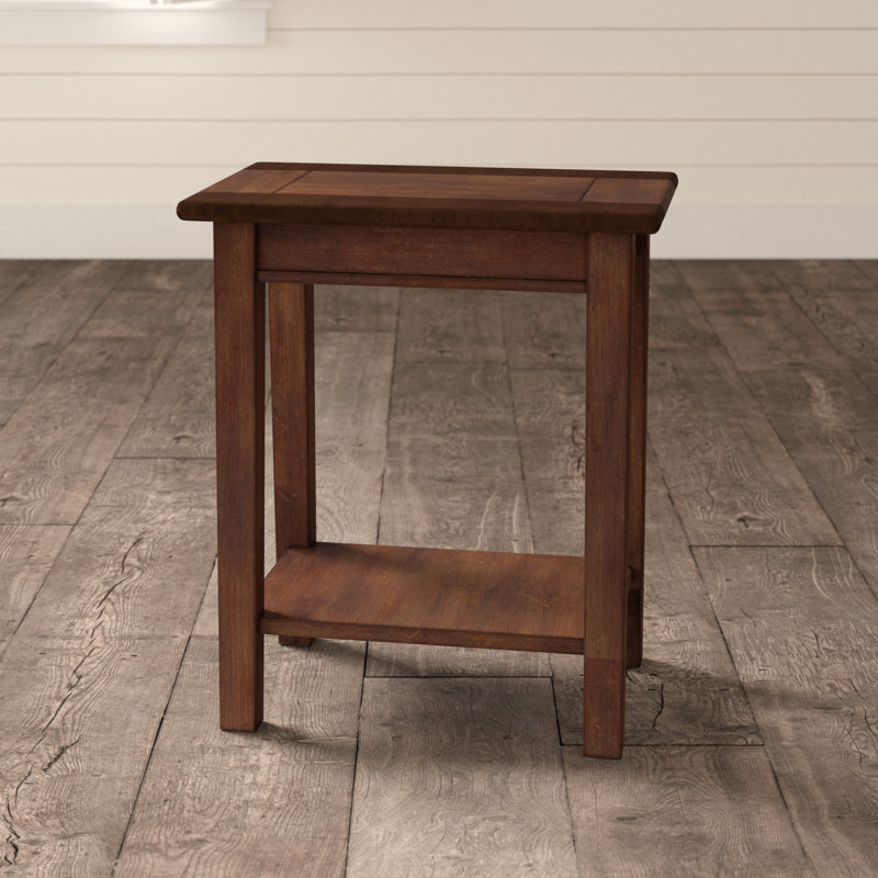 Eftim Plantation-Grown Mahogany End Table