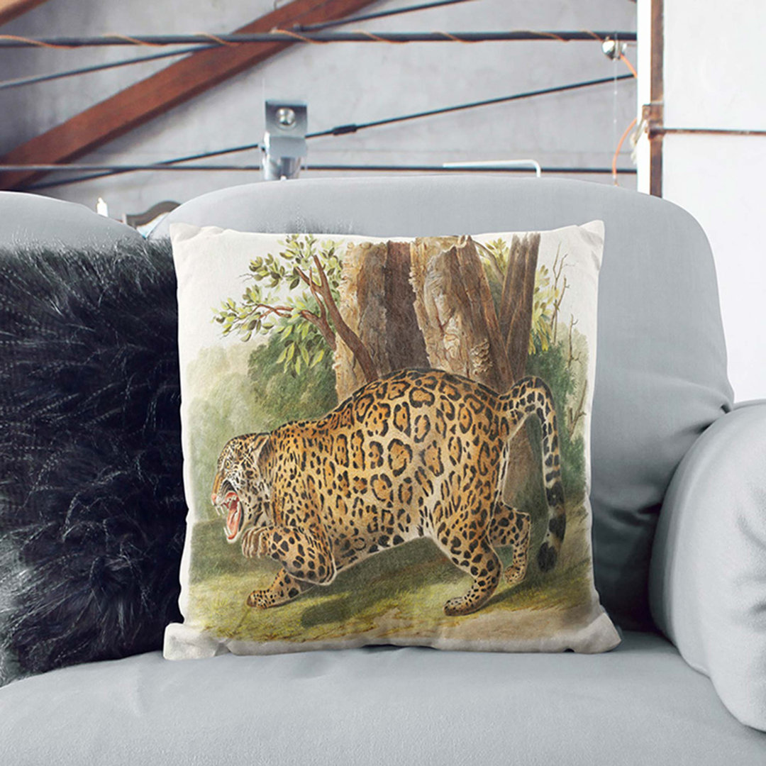 Jaguar by J.W. Audubon Cushion with Filling