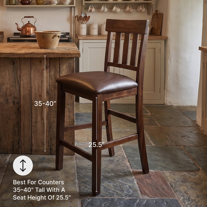 Tabouret de comptoir Bartons Bluff, Brun foncé