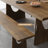 Nut-Brown Rectangular Solid Wood Dining Table-1667831360