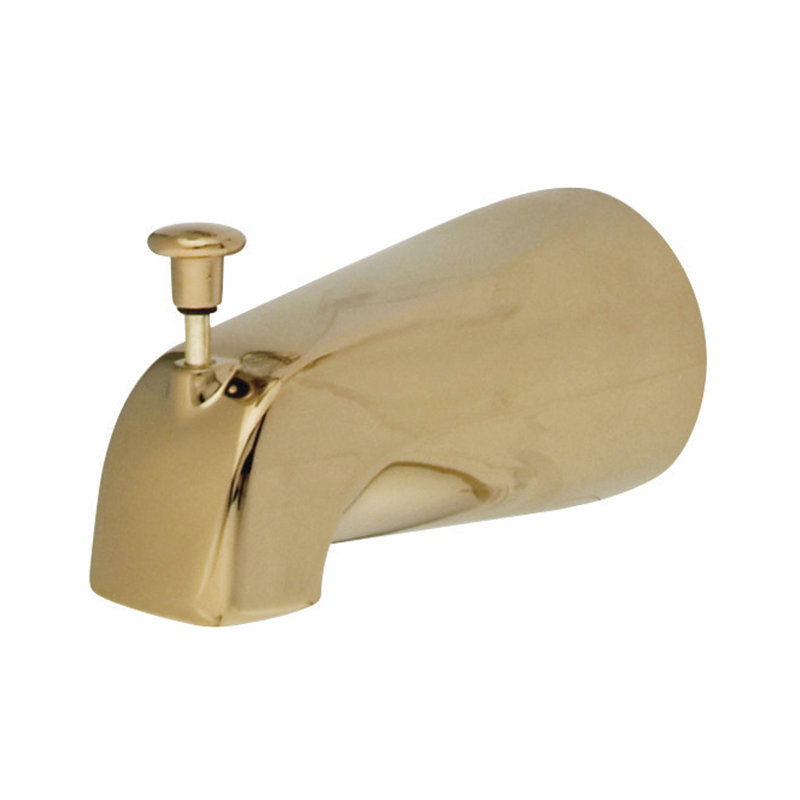 St. Regis Single Handle Wall Mounted Tub Spout, Polished Brass