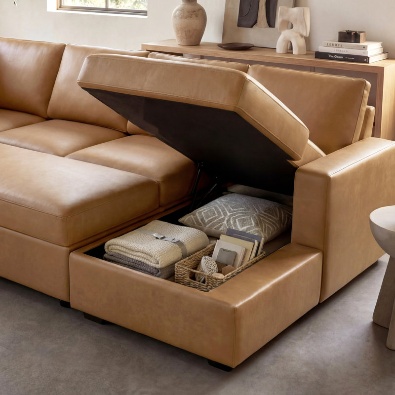 Canapé-lit modulaire avec rangement Abramson