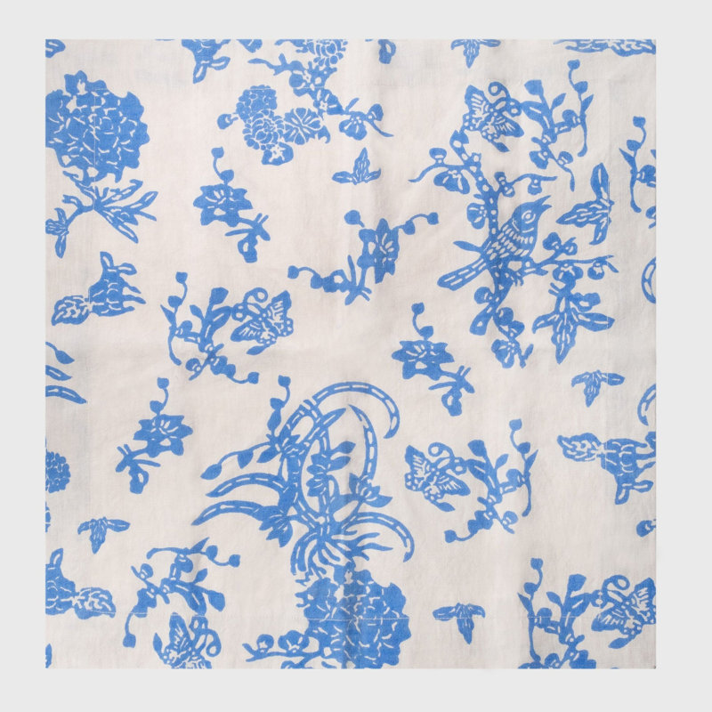 Linen Square Napkins, Blue