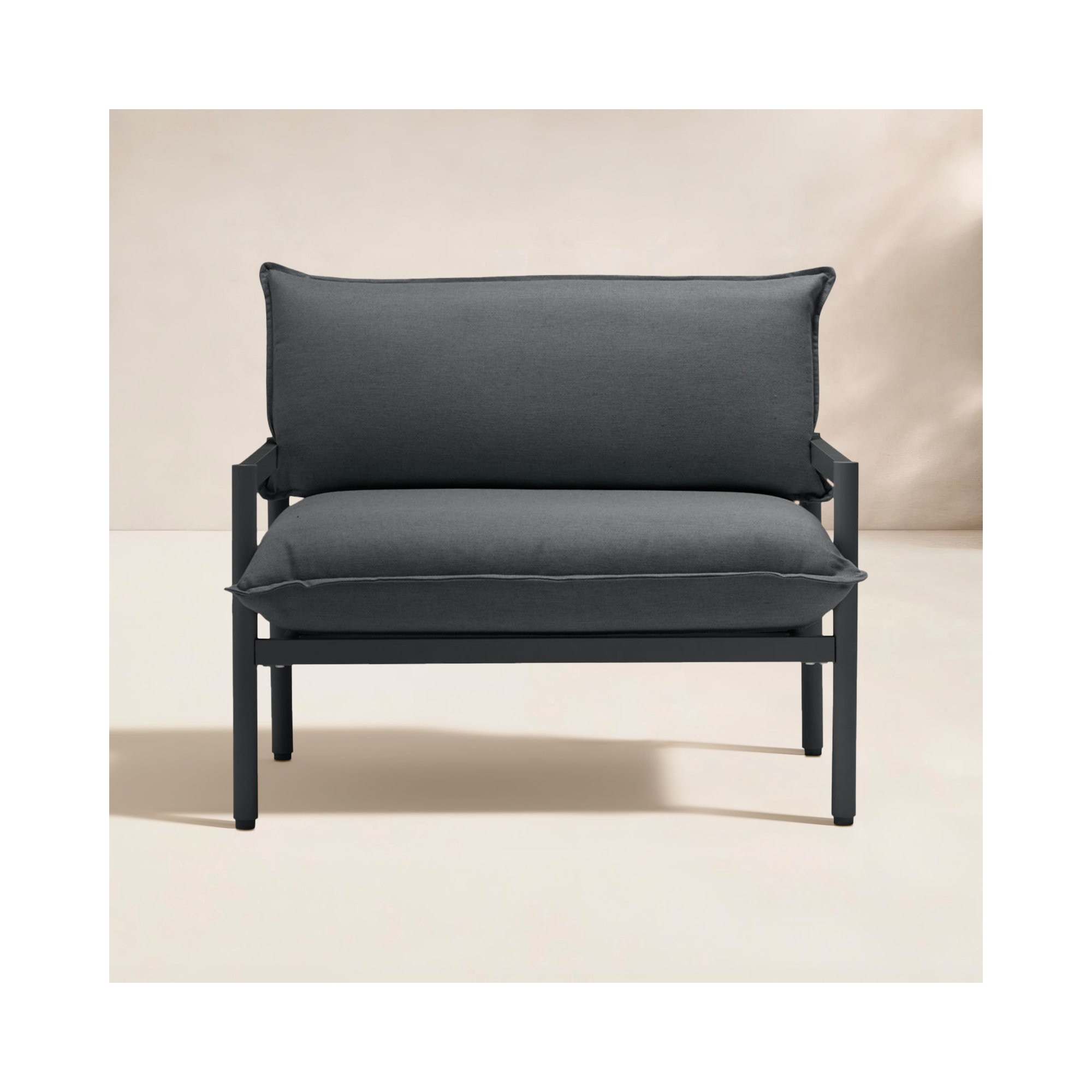 Terra Outdoor Lounge Chair, Charcoal