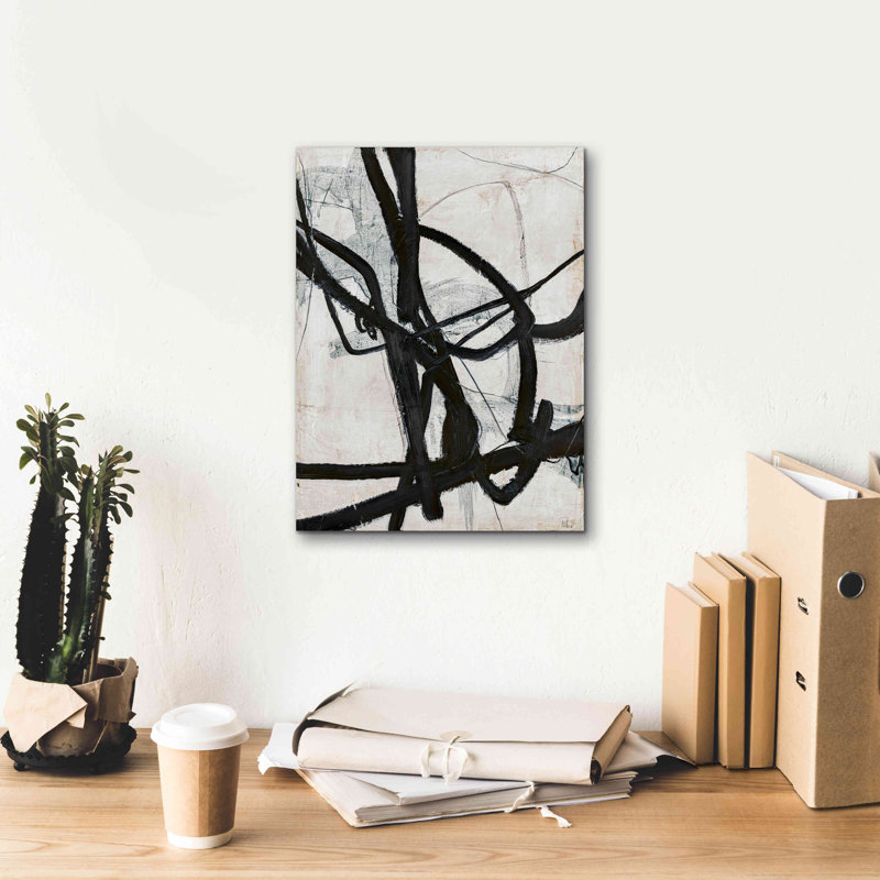«Graphical Lines 6» par Design Fabrikken, estampe numérique sur toile, H 16 po x l 12 po x P 0,75 po