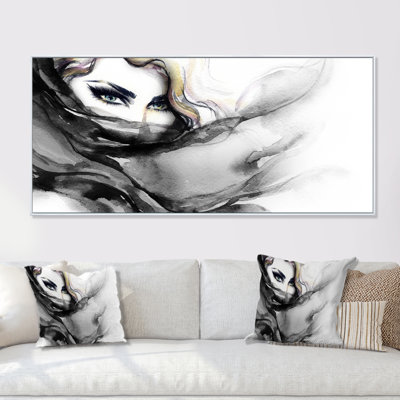 Portrait de femme sexy glamour IV - peinture sur toile
