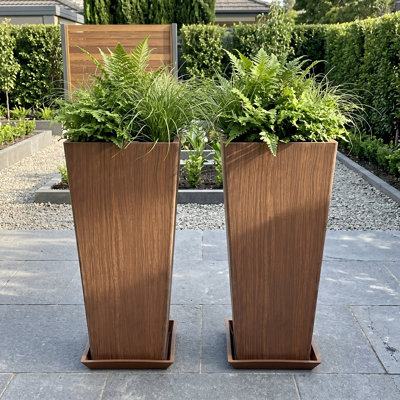 Pots de jardin décoratifs modernes pour l'intérieur et l'extérieur