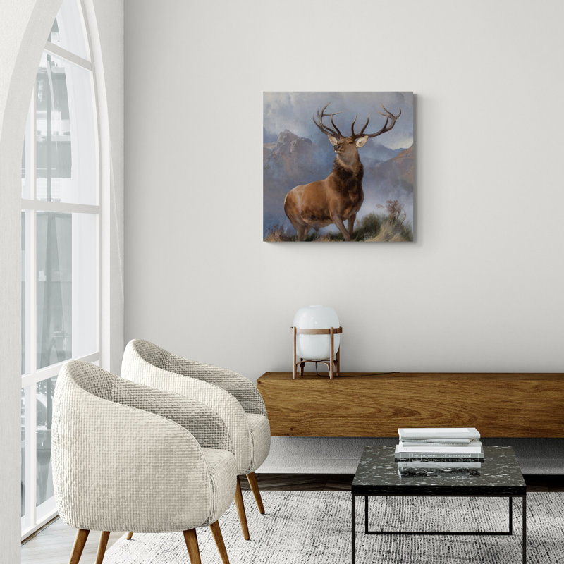 The Monarch Of The Glen by Edwin Landseer - Wrapped Canvas Art Prints, 51cm H x 51cm W