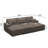 Bianca Wide Plush Corduroy 110.83 Inch Oversized Sofa Bed Storage Modular Couch-851752196