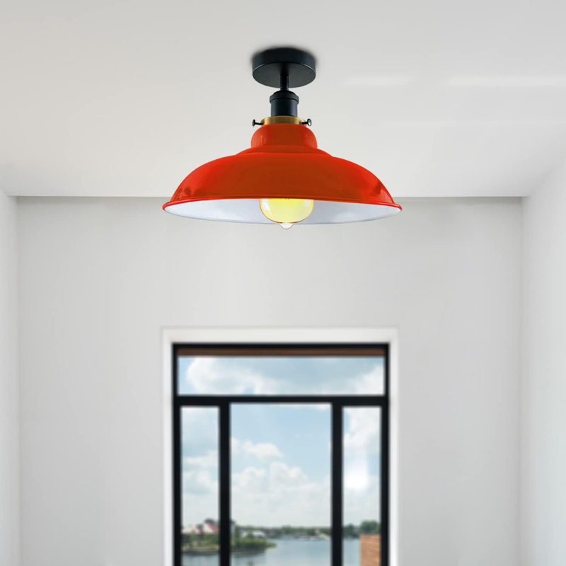 Kunze Flush Mount, Orange