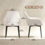 Ensemble de 2 chaises de salle à manger rembourrées avec pieds en métal