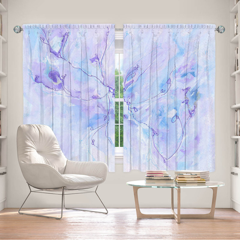 La paire de rideaux obscurcissant en polyester Candance filtre la plupart des rideaux de lumière, L 40 po x L 52 po