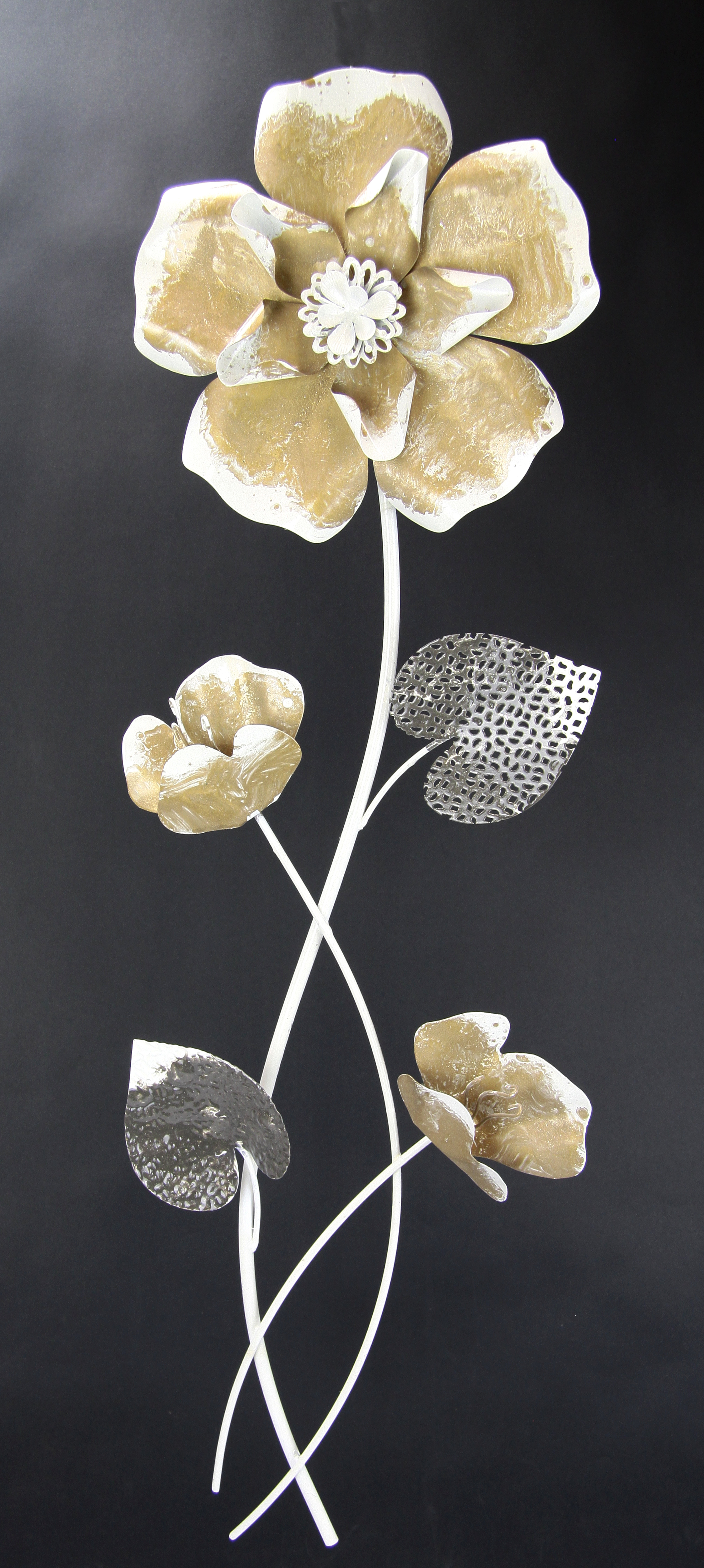 Wanddeko Pflanzen Handgefertigte Metall Blumen Wanddekoration Metall Blumen Metallbild Wandsku & ClassicLiving Wandbild