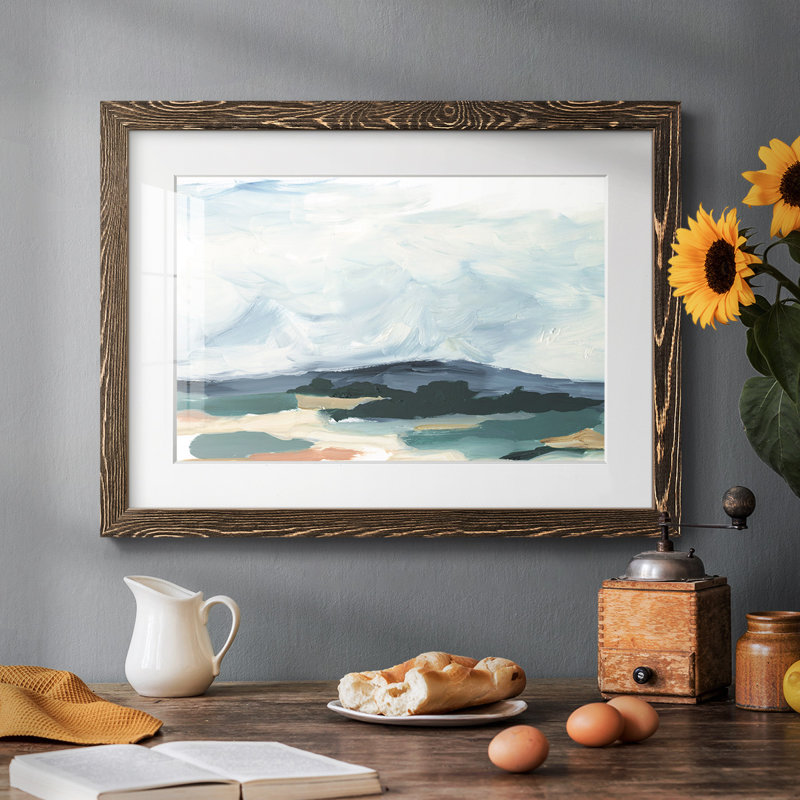 Pastel Vista I, Noyer, H 14 po x l 20 po x P 1,5 po
