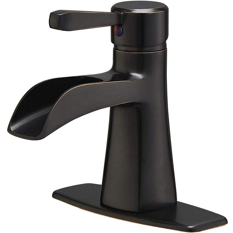 Single-handle Bathroom Faucet with Drain Assembly, Oil Rubbed Bronze