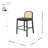 Brishaun Faux Leather Counter Stool-361235823