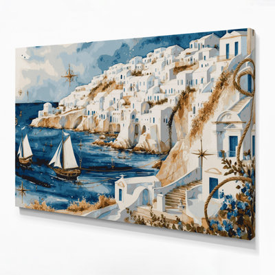 Art nautique sur toile beige