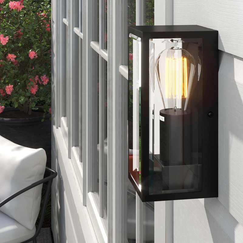 Amandla Black 23.5cm H Outdoor Flush Mount