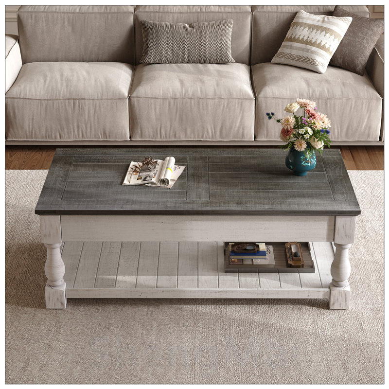 Table basse avec plateau fixe Farmhouse