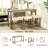 4 Piece Bar Table Set With Power Outlet,Bar Table Set With Chairs,Sofa Bar Table With Stools,Behind Couch Table With 3 Padded Stools,For Living Room,Dining Room-375150959