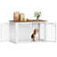Dog Crate Furniture, 4-Door Wooden Dog Crate, End Side Table Animal Crates for Small/Medium/Large Dogs, Indoor Dogs Kennel -1651016220-1651016211