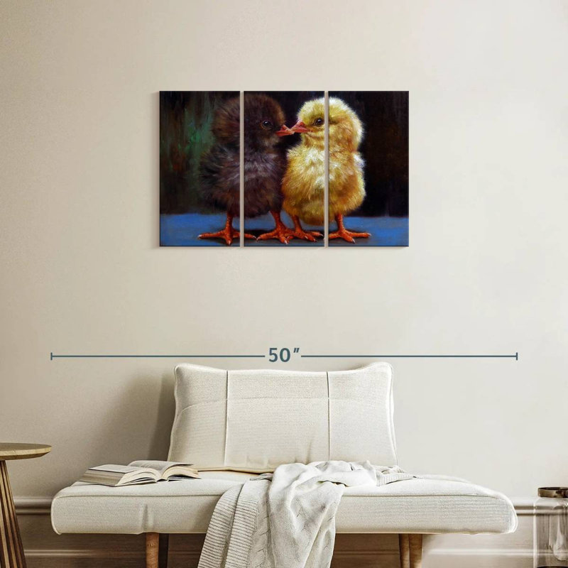 Brampt The Kiss Chicks, 20" H x 33" W