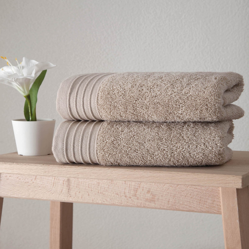 Minnia Plush Hand Towel, Taupe