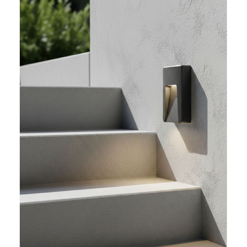 Graphite 15cm H Integrated LED Outdoor Sconce