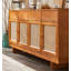 Buffet en bois massif et papier indonésien de style Wabi-sabi-1482725281