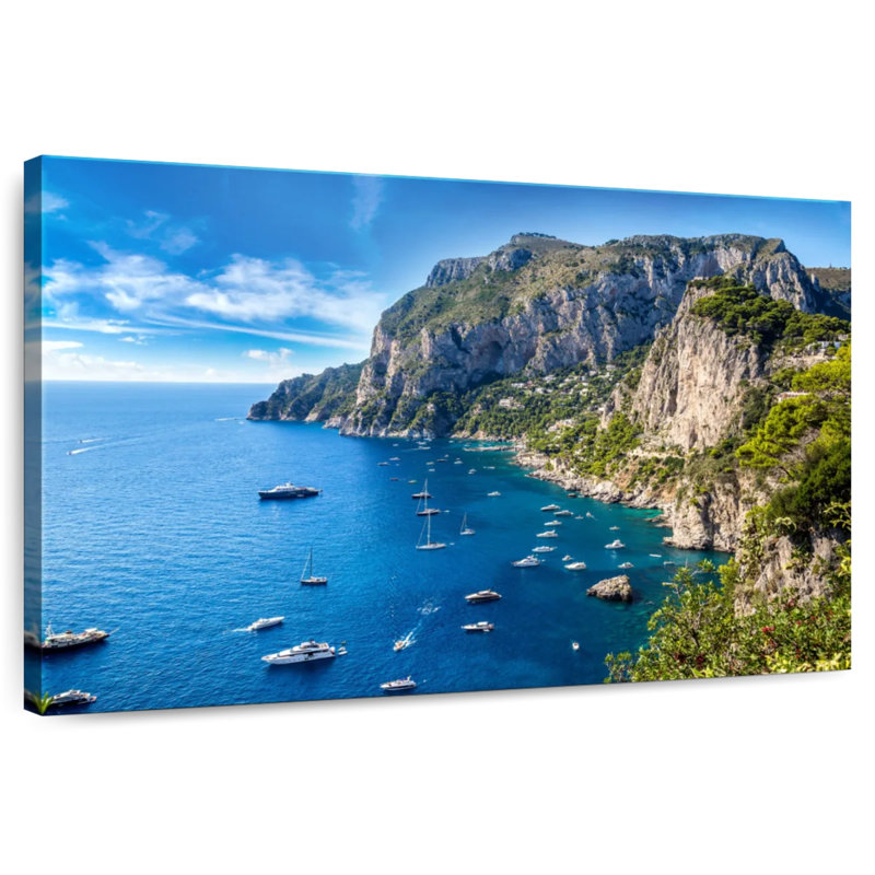 Gillard, île de Capri, H 32 po x l 48 po
