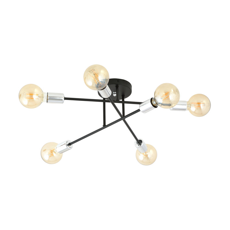 Murillo 6 - Light Sputnik Chandelier, Silver
