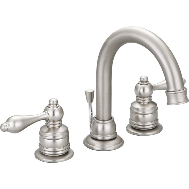 Castille 2-handle Bathroom Faucet with Drain Assembly, Brushed Nickel