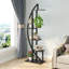 5-Tier Plant Stand Pack of 2, Multi-Purpose Curved Display Shelf Plant Stand Rack