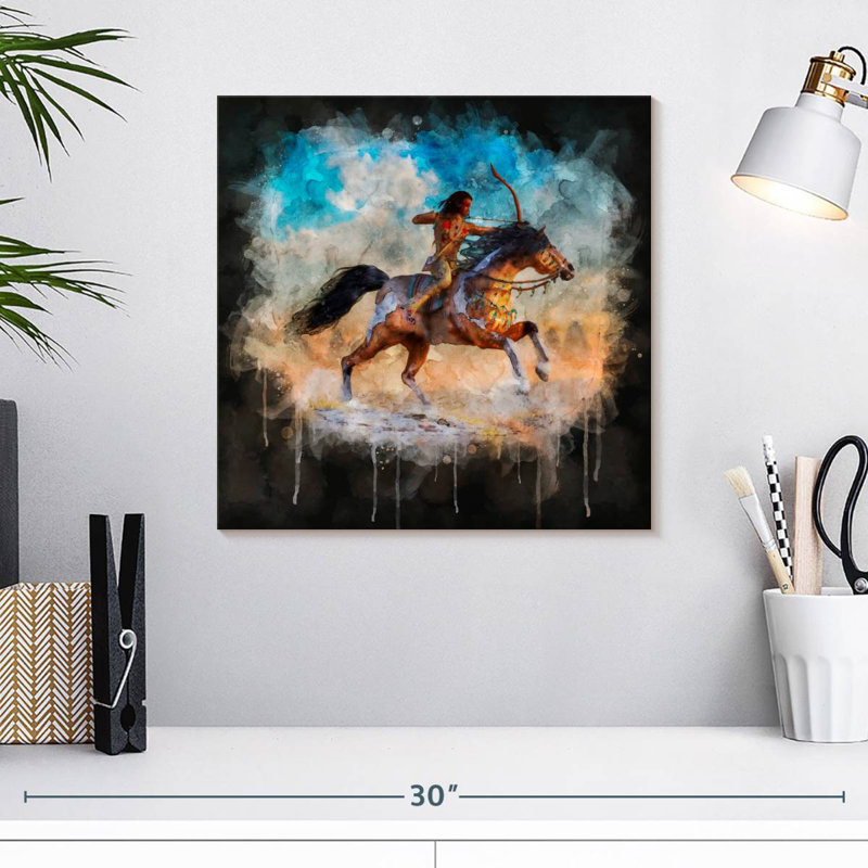 Lelar, équitation indienne, H 16 po x l 16 po
