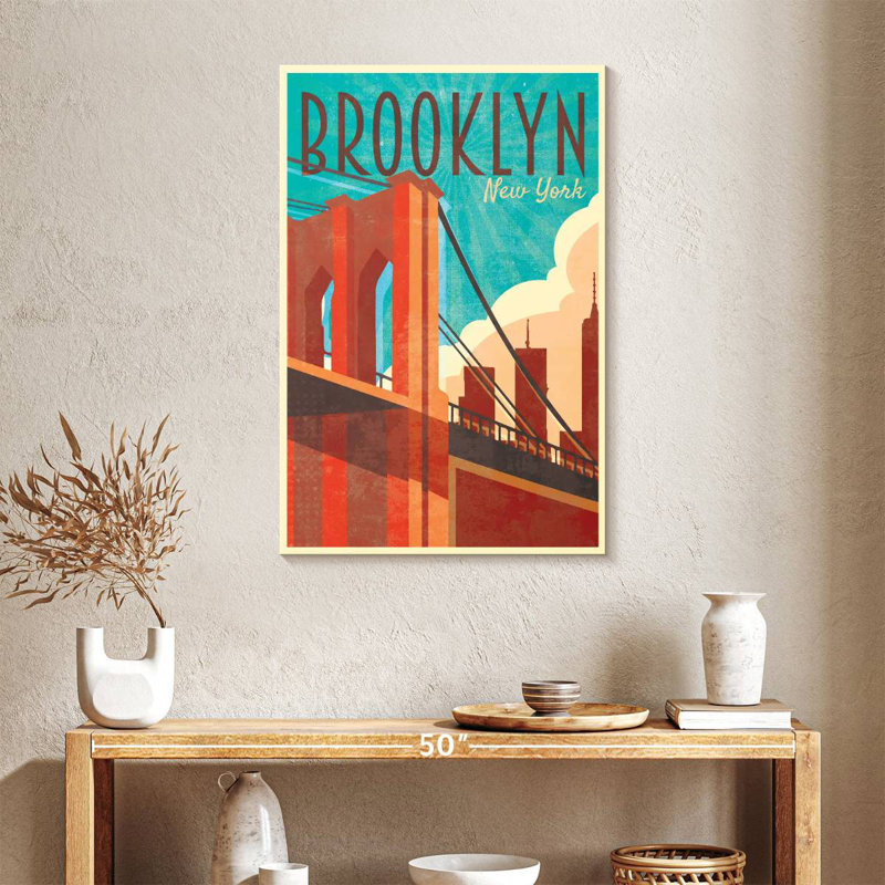 Brooklyn NY, 36" H x 24" W