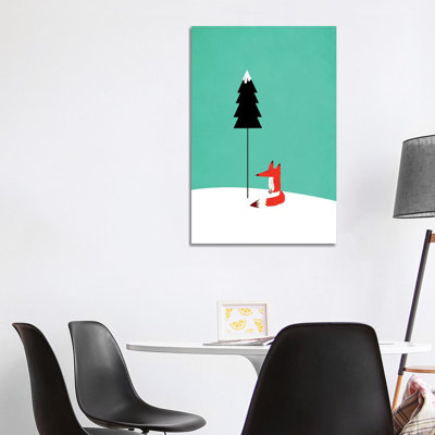 Little Mister Fox by Kubistika - Wrapped Canvas Gallery-Wrapped Canvas Giclée