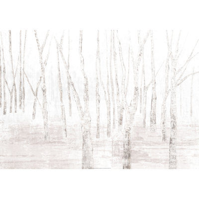 Choppy Birch Trees - Wrapped Canvas Print