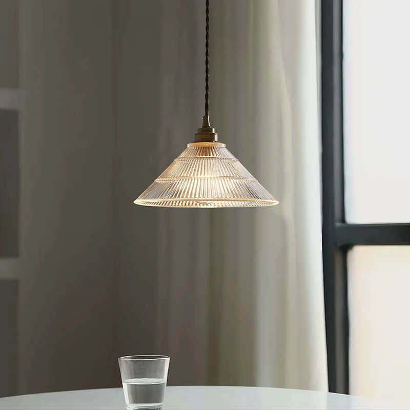 Ribber Glass Pendant Lamp