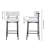 Caydan 98.5cm Upholstered Bar Stool with Metal Frame