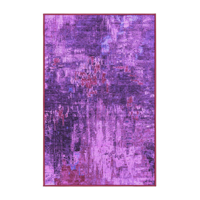 Tapis mauve Mid-Century 2739