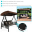 Padded swing with steel frame and stand-96369162