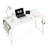 Writing Desk With Power Outlets Rectangle Computer Desk-941410723-939724222