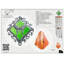 Carillon éolien - papillon vitrail 36 po - verre - tube - bois-99414277