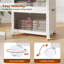 Armoire de rangement pliable à 3 niveaux - Organisateur pliable en plastique PP robuste pour placard, chambre à coucher, garage et dortoir, aucun outil nécessaire, facile à ranger