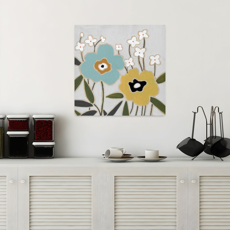 Art floral Pop I, H 18 po x l 18 po