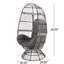Fauteuil pivotant attrayant, conception de panier, rembourrage confortable de style moderne, coussins d'eau